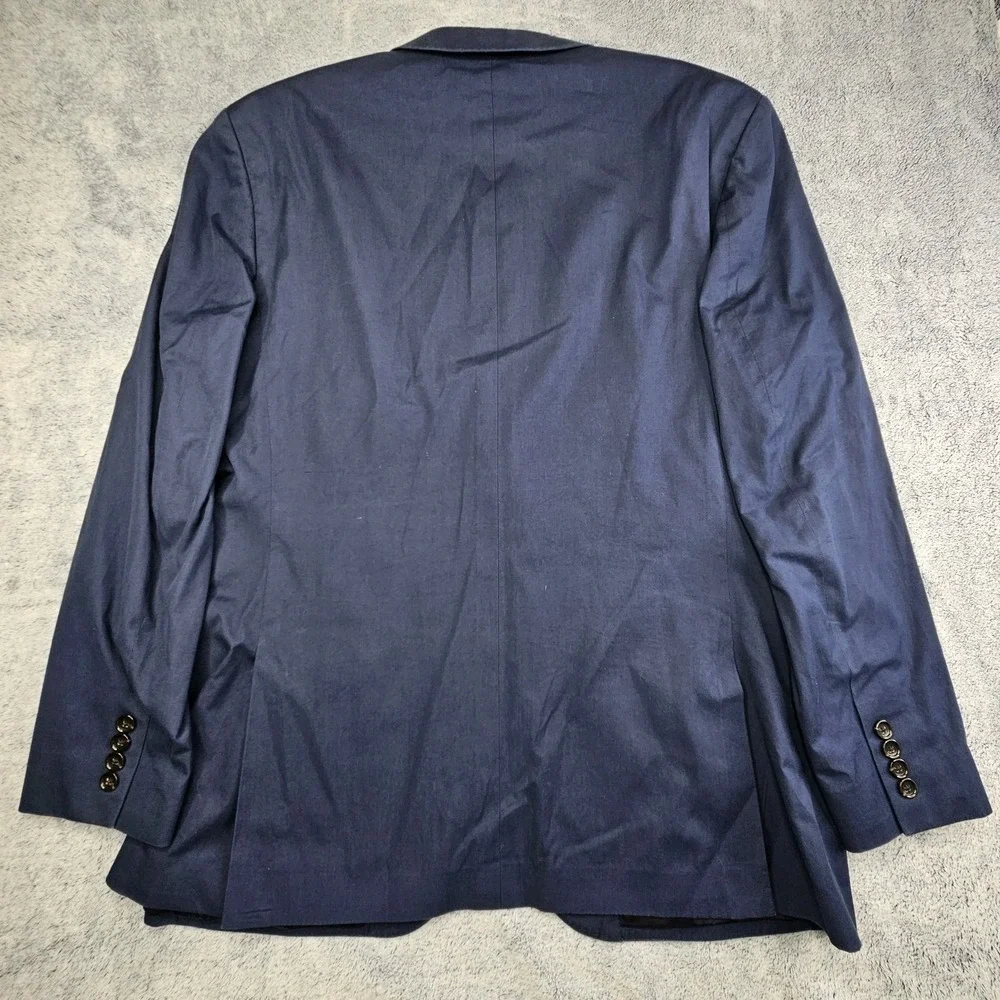 J Crew Ludlow Blazer Men's 44R Navy Blue Sport Coat Slim Fit Cotton Jacket Italy